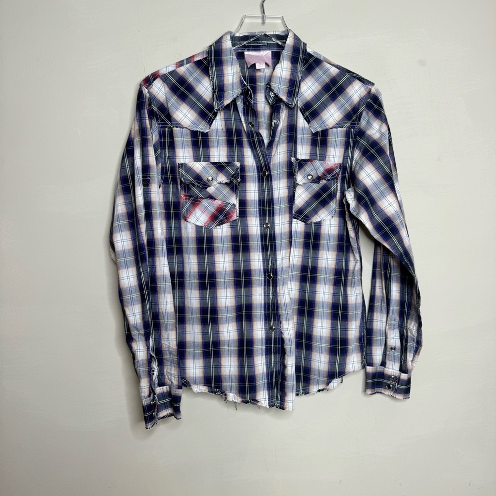 Romeo & Juliet Couture Plaid Shirt
